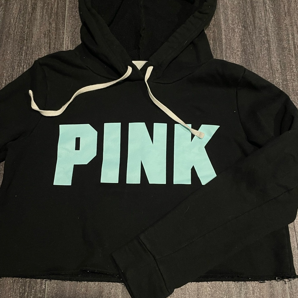 PINK cropped hoodie